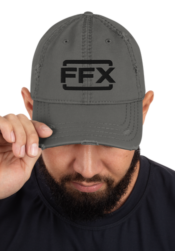 FFX 3D Puff Embroidered Distressed Dad Hat